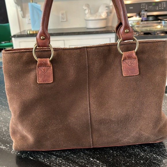 Sundance High Quality Brown leather suede handbag - Picture 3 of 7